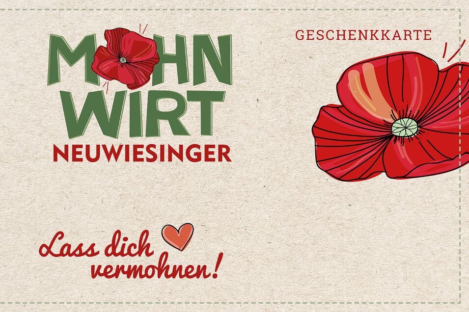 Geschenkkarte Mohnwirt Neuwiesinger